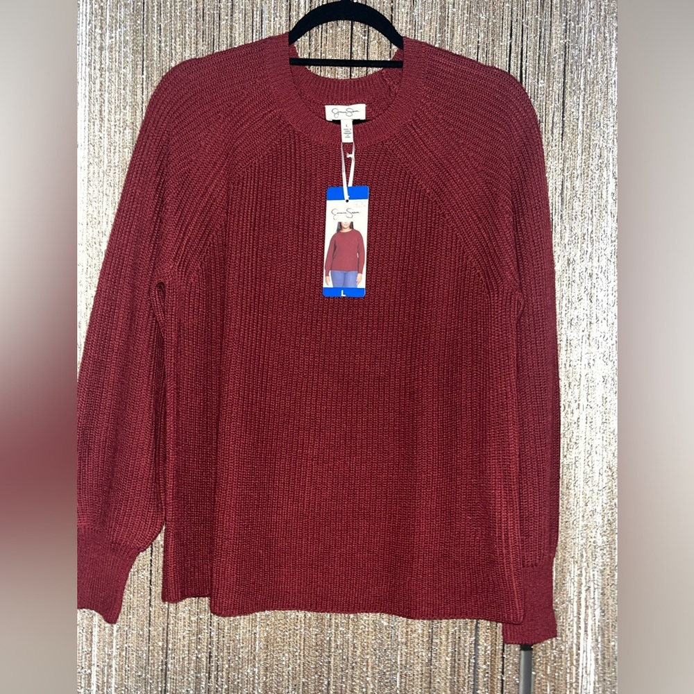 Cozy Red Jessica Simpson Sweater - Picture 1 of 5